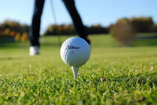 Image of a golf ball at Golf Town and Country Club